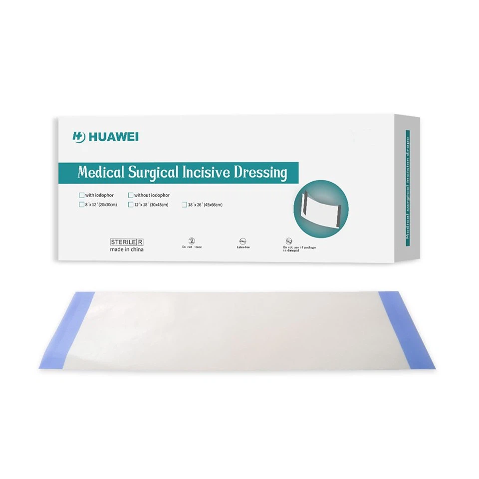 Adhesive Wound Dressing Incise Drape Film Dressing Without Iodine