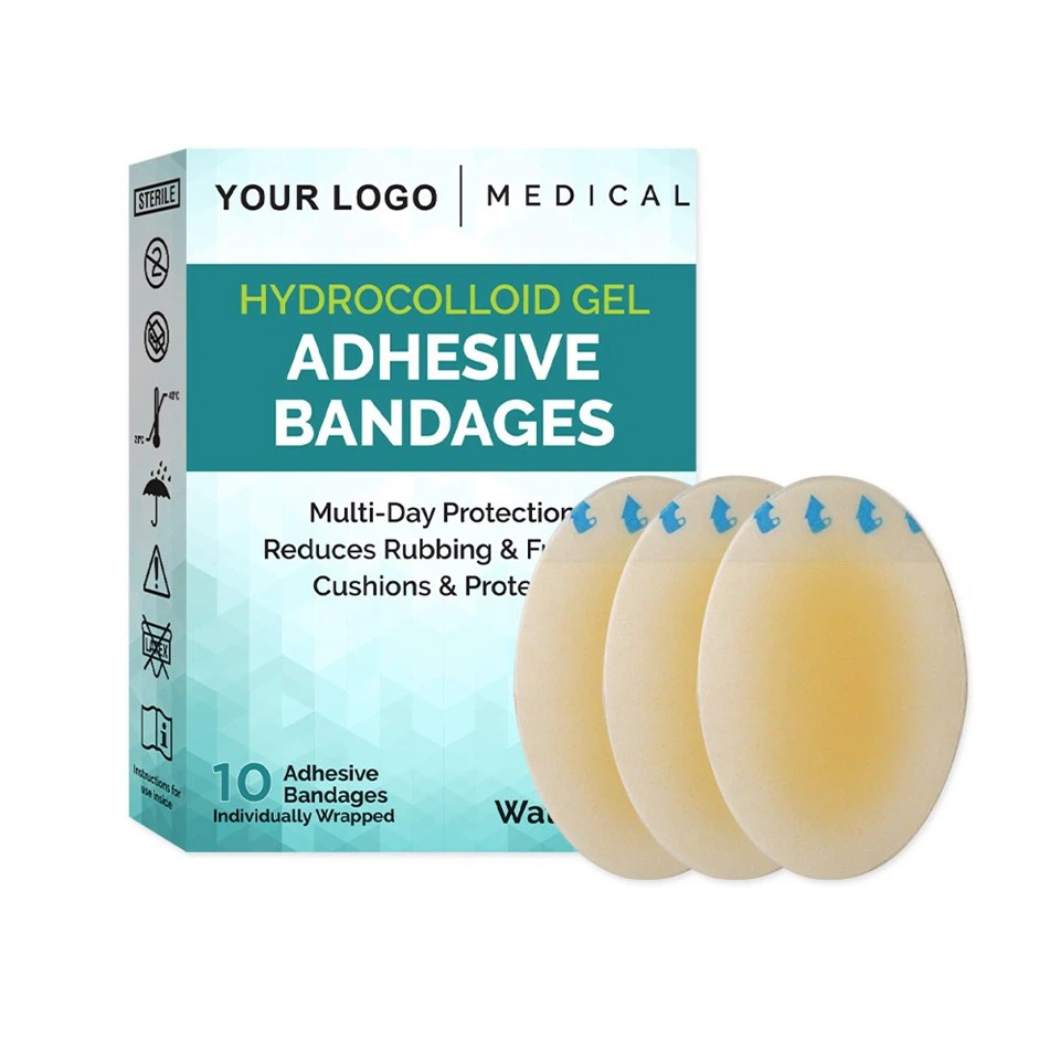 Hydrocolloid Gel Blister Bandages Waterproof Adhesive Blisters Bandages Blister Pads For Heel, Foot, Toe, Feet